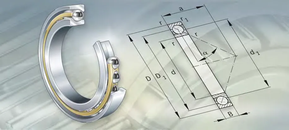 718／750-MPB Single row angular contact ball bearings